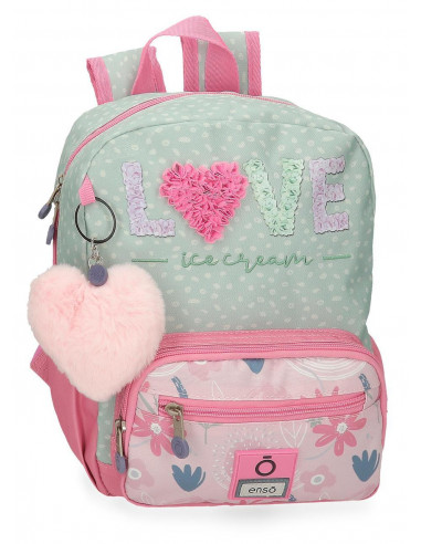 MOCHILA ADAP.28CM.ENSO LOVE ICE CREAM